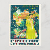 Lady van Annam Hue, stad Vietnam, Azië Briefkaart (Voorkant)