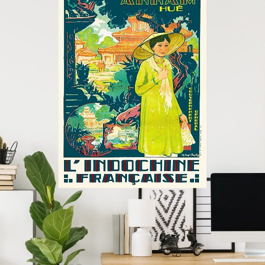 Lady van Annam Hue, stad Vietnam, Azië Poster (Thuiskantoor)