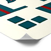 Lady van Annam Hue, stad Vietnam, Azië Poster (Hoek)