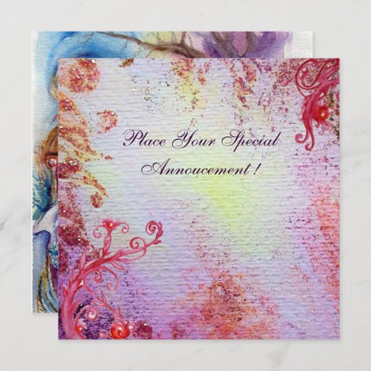 LADY VAN DE LAK, levendig lichtblauw roze (Voorkant / Achterkant)