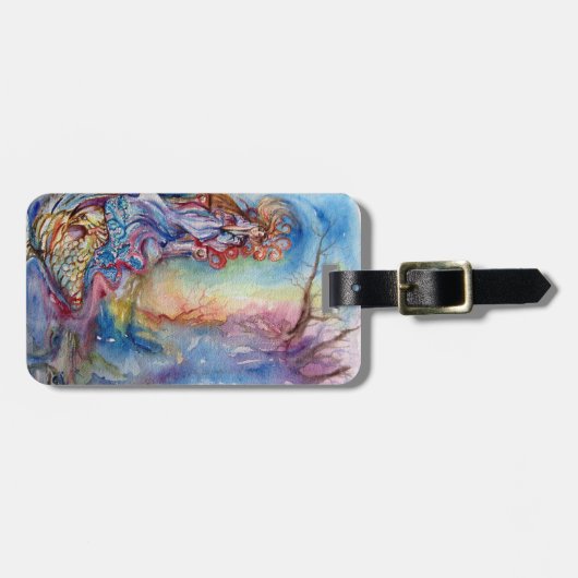 LADY VAN DE MERK / Magische en Mystery- perkament Bagagelabel (Voorkant horizontaal)