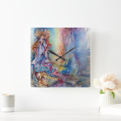 LADY VAN DE MERK / Magische en Mystery Vierkante Klok (Huis)