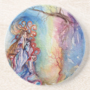 LADY VAN DE MERK / Magische en Mystery Zandsteen Onderzetter