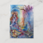 LADY VAN HET ETIKET paars rood blauw Visitekaartje (Achterkant)