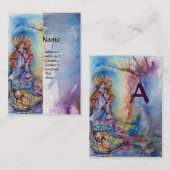 LADY VAN HET MERK-monogram goud Visitekaartje (Voorkant / Achterkant)