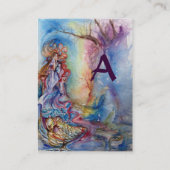 LADY VAN HET MERK-monogram goud Visitekaartje (Achterkant)