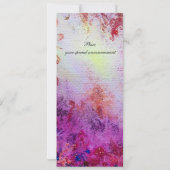 LADY VAN LAKE 1, levendig, lichtblauw roze Aankondiging (Achterkant)