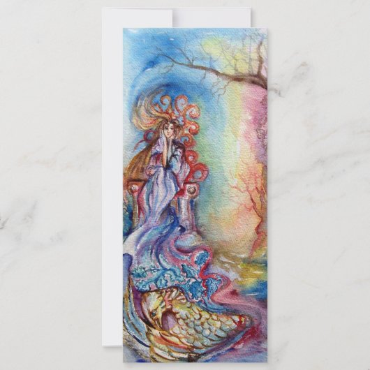 LADY VAN LAKE 1, levendig, lichtblauw roze Aankondiging (Voorkant)