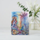 LADY VAN LAKE 1, levendig, lichtblauw roze Aankondiging (Staand voorkant)