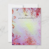 LADY VAN LAKE 1, levendig, lichtblauw roze Aankondiging (Achterkant)