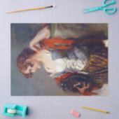 Lady Vendor met Jar-ontkoppeling Tissuepapier (Craft)