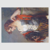 Lady Vendor met Jar-ontkoppeling Tissuepapier (Voorkant)