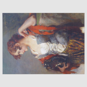  Lady Vendor met Jar-ontkoppeling Tissuepapier