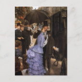 Lady Victoriaans Traveller Briefkaart (Voorkant)