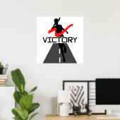Lady Victory Runner Poster (Thuiskantoor)