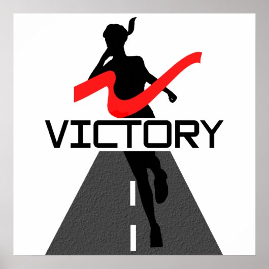 Lady Victory Runner Poster (Voorkant)