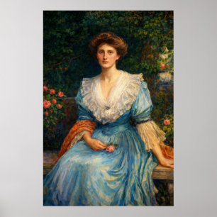 Lady Violet Henderson door John William Waterhouse Poster