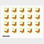 Lady vlinder boekenplaat ~ sticker (Vel)