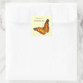 Lady vlinder boekenplaat ~ sticker (Tas)