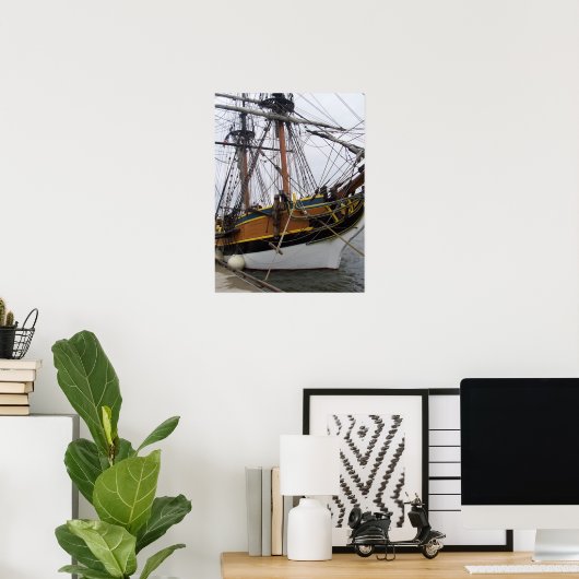 Lady Washington Tall Ship Poster (Thuiskantoor)