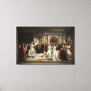 Lady Washington's Opvangdag door D. Huntington Canvas Afdruk