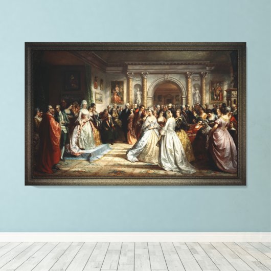 Lady Washington's Opvangdag door D. Huntington Canvas Afdruk (Insitu (Houten vloer))