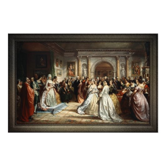 Lady Washington's Opvangdag door D. Huntington Foto Afdruk (Voorkant)