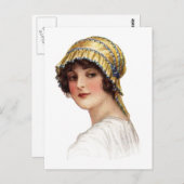  Lady Wearing Bonnet Briefkaart (Voorkant / Achterkant)