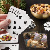 Lady Wearing Goggles Black Fantasy Sci-Fi Pokerkaarten (Insitu)