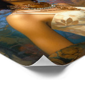 Lady Wearing Goggles Black Fantasy Sci-Fi Poster (Hoek)