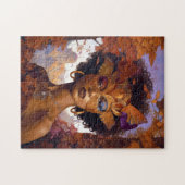 Lady Wearing Mask Black Fantasy Art Legpuzzel (Horizontaal)
