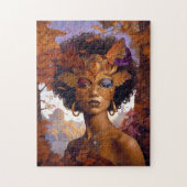 Lady Wearing Mask Black Fantasy Art Legpuzzel (Verticaal)
