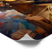 Lady Wearing Mask Black Fantasy Art Poster (Hoek)