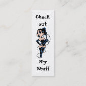 Lady Whip-profielkaart Mini Visitekaartje (Achterkant)