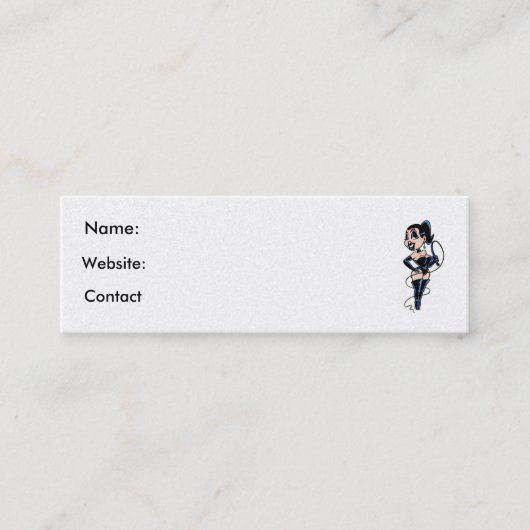 Lady Whip-profielkaart Mini Visitekaartje (Voorkant)