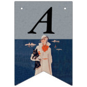 Lady White Suit door Ocean Holding Scottish Terrie Vlaggetjes (Tweede vlag)