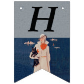 Lady White Suit door Ocean Holding Scottish Terrie Vlaggetjes (Eerste vlag)