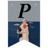 Lady White Suit door Ocean Holding Scottish Terrie Vlaggetjes (Derde vlag)