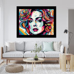 Lady Wilma Pop Art Poster<br><div class="desc">Stap in een wereld van levendige creativiteit met ons 'Lady Wilma Pop Art Poster'. Dit boeiende kunstwerk combineert naadloos de levendige geest van pop kunst met de elegantie van Lady Wilma. De gedurfde kleuren en opvallende design creëer is een visueel dynamisch meesterwerk dat individualiteit en artistieke expressie viert. Of u...</div>