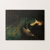 Lady with a Lute, 1886 by Thomas Wilmer Dewing Legpuzzel (Horizontaal)