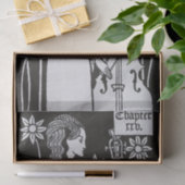 Lady With Cello by Aubrey Beardsley Tissue Paper Tissuepapier (Geschenk)