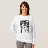 Lady with Cello, van Le Morte d'Arthur (litho) T-shirt (Voorkant volledig)