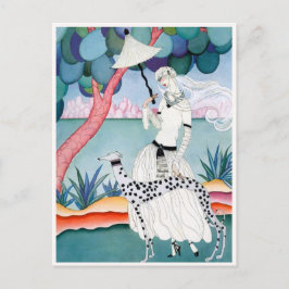 Lady with Dalmatian Dog - Helen Dryden Briefkaart