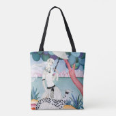 Lady with Dalmatian Dog - Helen Dryden Tote Bag (Achterkant)