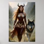 Lady Wolf Demoness Poster (Voorkant)
