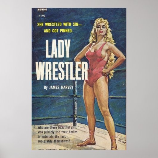 Lady Wrestler Poster (Voorkant)