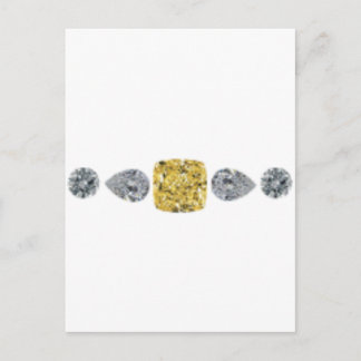 Lady Yellow Diamond Ketting Briefkaart