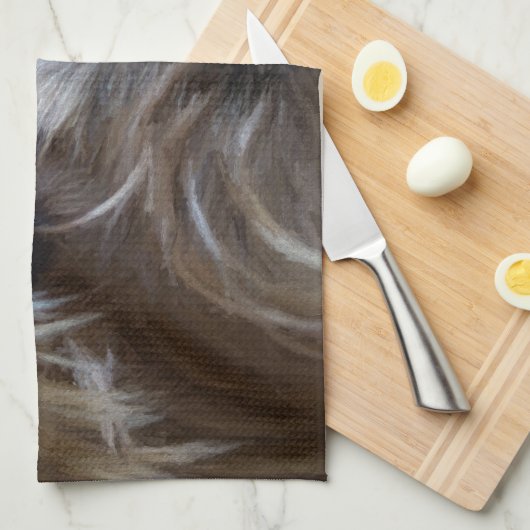 Lady Yorkshire Terrier Theedoek (Quarter Fold)