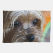 Lady Yorkshire Terrier Theedoek (Horizontaal)