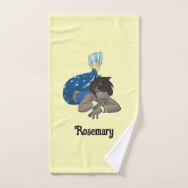 Lady zeemeermin aangepaste naam handdoek